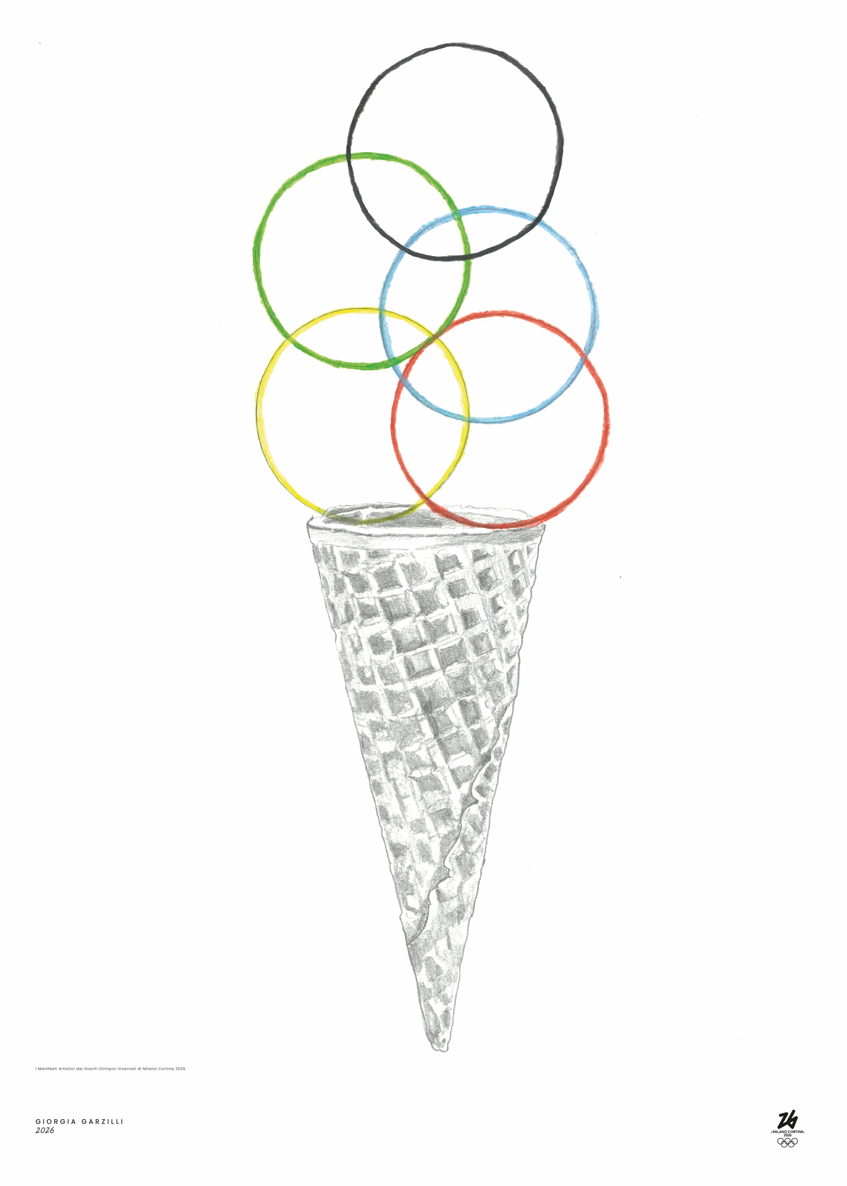 Postere Milano Cortina 2025 Giorgia Garzilli